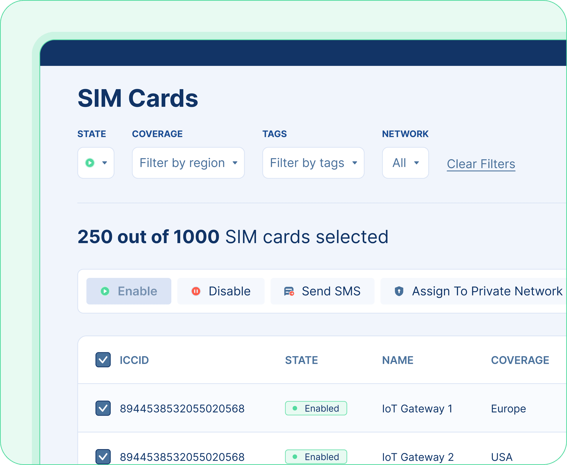 Gestion unifiée de la carte SIM pour l'IdO